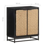 vidaXL Buffet 60x35x70 cm Bois de manguier massif