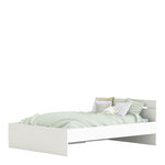 Lit adulte 2 tiroirs - MICHIGAN - Blanc - 140 x 190 cm - DEMEYERE