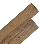 vidaXL Planches de plancher autoadhésives 2 51 m² 2 mm Marron noyer