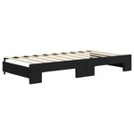 vidaXL Lit de jour avec lit gigogne noir 90x190 cm velours