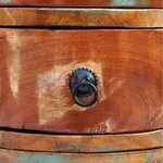 vidaXL Armoire avec 3 tiroirs Bois de récupération massif