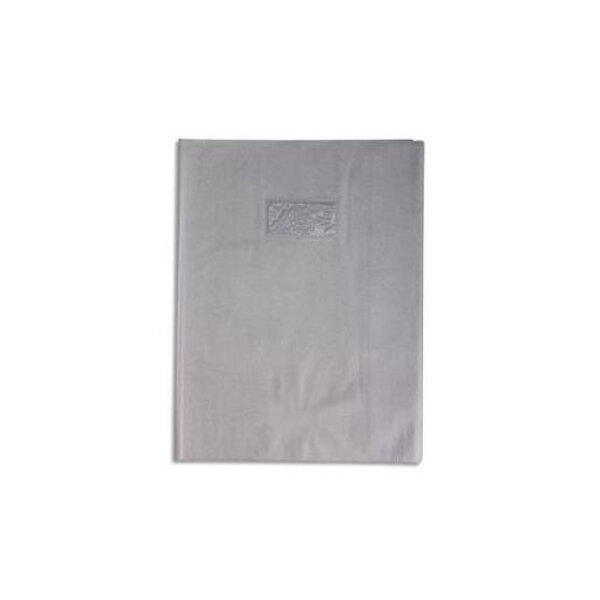 Protège-cahier Grain Cuir 20/100ème 24x32 Gris CALLIGRAPHE