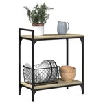 vidaXL Chariot de cuisine chêne sonoma 60 5x31x72 5 cm bois ingénierie