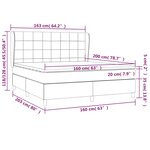 vidaXL Sommier à lattes de lit avec matelas Crème 160x200 cm Tissu
