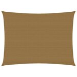 vidaXL Voile d'ombrage 160 g/m² Taupe 5x6 m PEHD