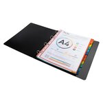 Intercalaires Carte 220g 12 Positions - A4 Maxi - Couleurs Assorties - X 25 - Exacompta