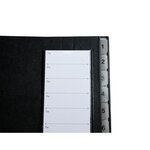 Trieur Rigide Ordonator Numerique Dos Extensible 12 Compartiments 1 À 12 - Noir - X 12 - Exacompta