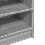 vidaXL Armoire d'évier sonoma gris 90x29x55 cm bois d'ingénierie