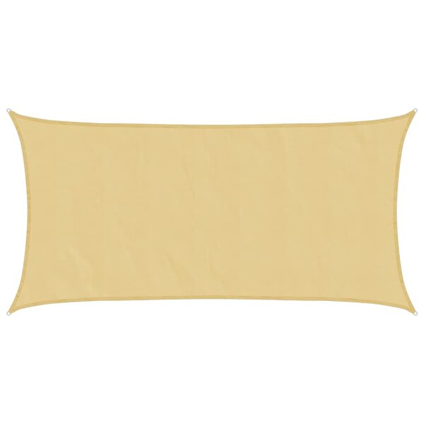vidaXL Voile d'ombrage sable 6x3 m 100   polyester oxford