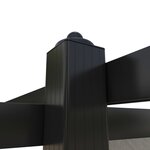 vidaXL Tonnelle de jardin avec toit rétractable 3x3 m Crème