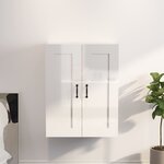 vidaXL Armoire murale suspendue Blanc brillant 69 5x32 5x90 cm