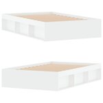 vidaXL Cadre de lit blanc 120x190 cm petit double