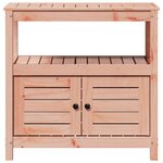 vidaXL Table de rempotage avec étagères bois massif de douglas
