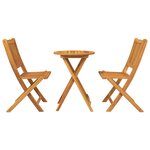vidaXL Bois naturel Bois d'acacia massif Petit Pliable
