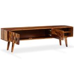 vidaXL Meuble TV Bois massif 140x30x40 cm