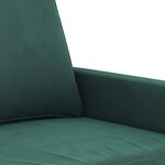 vidaXL Ensemble de canapés 4 Pièces vert foncé velours