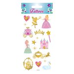 Tatouages temporaires - Princesses - Dorures