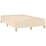 vidaXL Cadre de lit sans matelas crème 120x200 cm tissu