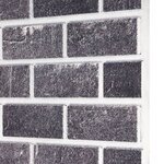 vidaXL Panneaux muraux 3D au design de brique gris et noir 10 Pièces EPS