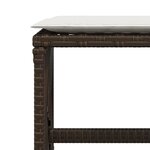 vidaXL Tabourets de jardin et coussins lot de 4 marron résine tressée