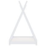 vidaXL Cadre de lit d'enfant Blanc Bois de pin massif 80x160 cm