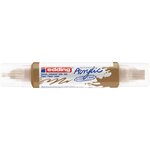 Marqueur acryl 3d dble pointe 5400 Or précieux 2-3 mm  5-10 mm EDDING