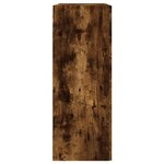 vidaXL Armoire murale chêne fumé 69 5x34x90 cm bois d'ingénierie