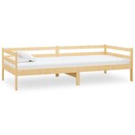 vidaXL Lit de repos avec matelas 90x200 cm Bois de pin massif