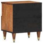 vidaXL Table de chevet 40x33x46 cm Bois de manguier solide