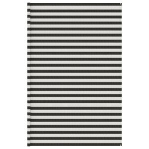 vidaXL Tapis de tente anthracite et blanc 400x600 cm PEHD