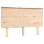 vidaXL Lit pour personne âgée et tête de lit 140x200 cm bois massif