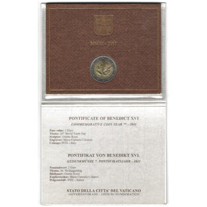 2 euros commémorative Vatican 2011 - GMG en coffret BU.