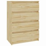 vidaXL Armoire d'appoint 60x36x84 cm Bois de pin massif