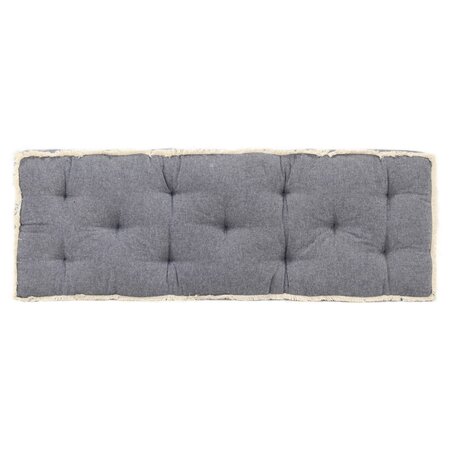 vidaXL Coussin de canapé palette Bleu 120x40x7 cm