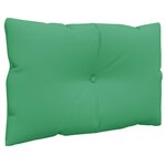 vidaXL Coussins de palette lot de 2 vert tissu