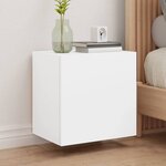 vidaXL Meubles TV muraux 2 Pièces blanc 40 5x30x40 cm bois d'ingénierie