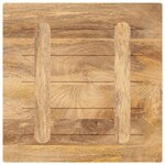 vidaXL Dessus de table 50x50x3 8 cm carré bois massif manguier