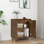 vidaXL Buffet Chêne fumé 60x35x70 cm Bois d'ingénierie