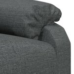 vidaXL Fauteuil de massage Gris foncé Tissu