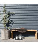 2 Bancs en teck BENIDORM 90/140 cm