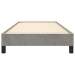 vidaXL Cadre de lit Gris clair 90x200 cm Velours