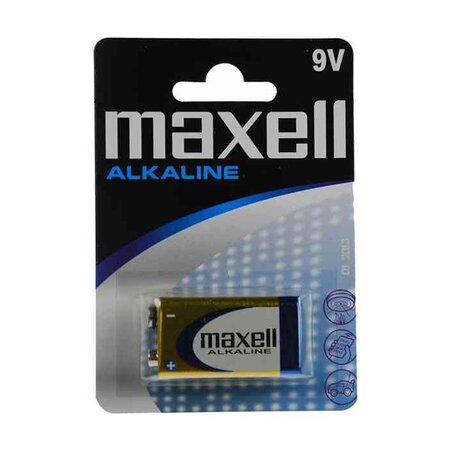 Pile Alcaline 9V E-Block LR61 MAXELL