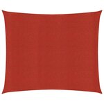 vidaXL Voile d'ombrage 160 g/m² Rouge 2 5x2 5 m PEHD