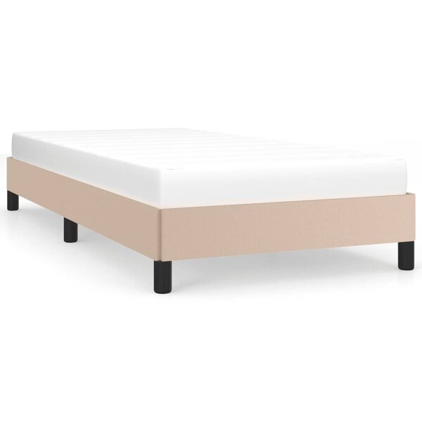 vidaXL Cadre de lit Cappuccino 80x200 cm Similicuir