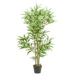 vidaXL Bambou artificiel 552 feuilles 120 cm vert