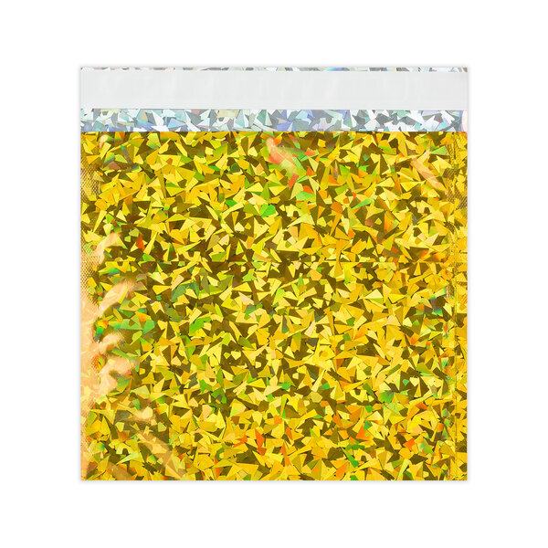 Lot de 50 sachet alu holographique doré 165x165 mm
