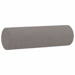 vidaXL Ensemble de canapés 4 Pièces avec coussins taupe tissu
