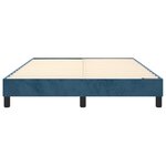 vidaXL Cadre de lit Bleu foncé 140x190 cm Velours