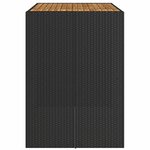 vidaXL Table de jardin avec dessus en bois d'acacia noir 145x80x110 cm