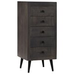vidaXL Buffet Bois massif de manguier 40x40x91 cm